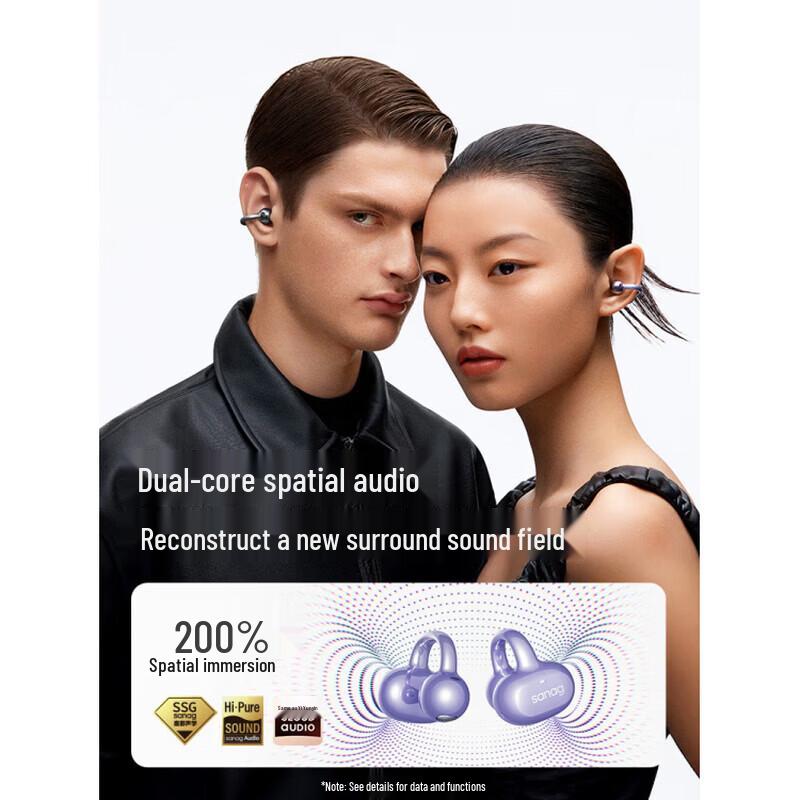 SANAG S6S Ultra Open-Ear Clip-On Bluetooth Headphones