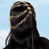 Arab Bridal Headwear Hair Accessories Tassel Sequins Coin Head Chain Hair Chain Performance Accessories Ethnic Style Head Cover Hair Cover