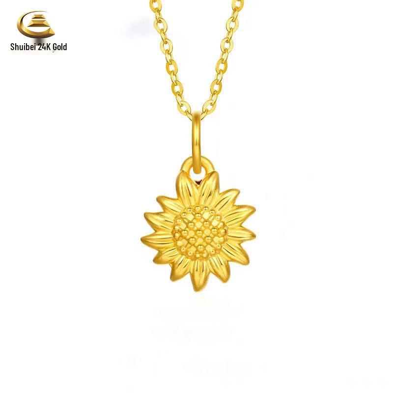 Pure Gold Slim Waist Abacus Pendant Necklace - Promotional Gift Style