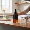 10x DANIEL Glass Bottles 500 ml OMBRE black and transparent for vodka