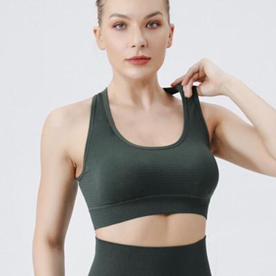 Soutien-gorge de sport sans couture antichoc pour le yoga - Haut de fitness Pilates à séchage rapide pour femmes