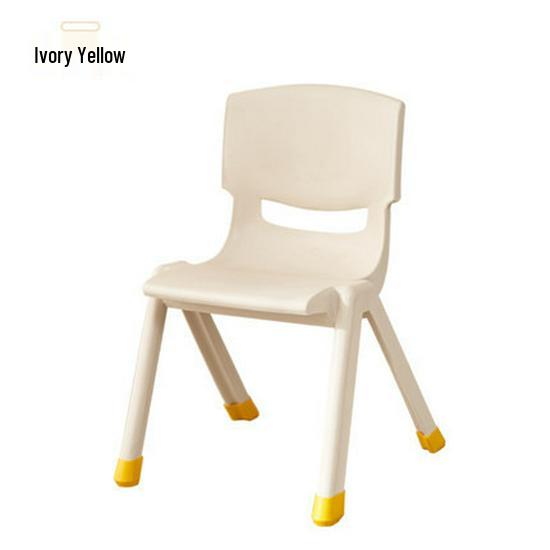 Child's Anti-Slip Backrest Dining Chair - Thickened Household Plastic for Toddlers & Kindergarten