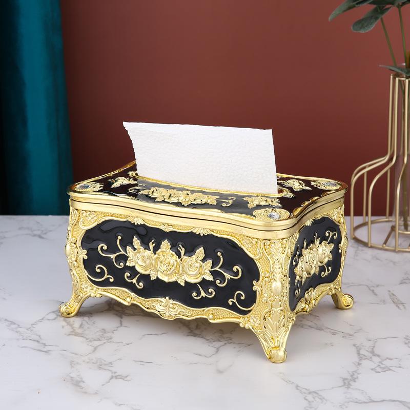 

Роскошная коробка для салфеток в европейском стиле для декора дома, отеля, ресторана или караоке-бара