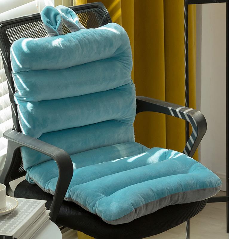 Thickened Office Chair Cushion, One-piece Backrest and Headrest Cushion for Long Periods of Sitting