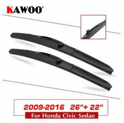 Compatible Wiper Blades for Honda: Civic, CR-V, URV, Lingpai, Binzhi, Jingrui, Gery, Accord
