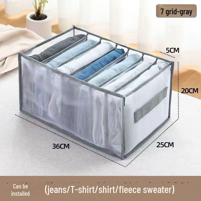 Scatola Divisoria per Cassetti per la Conservazione di Biancheria Intima e Abbigliamento per Jeans e Guardaroba