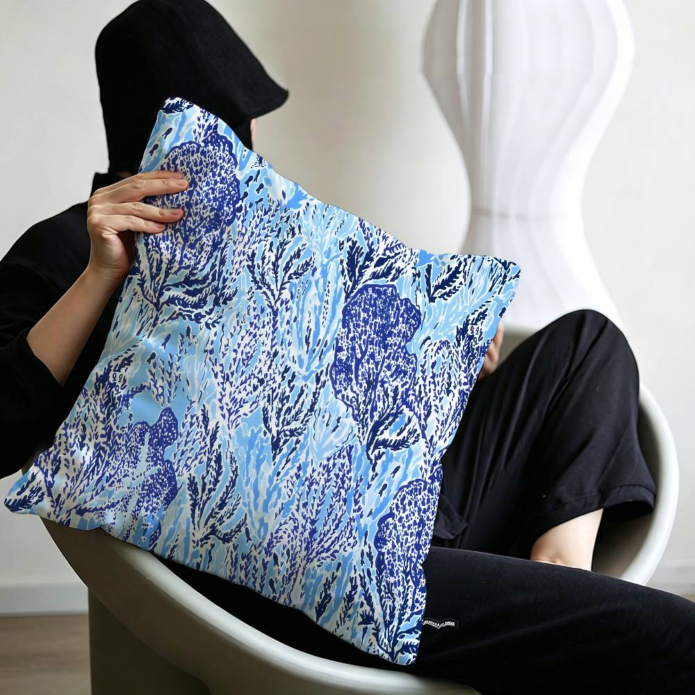 Fashion Lilly Pulitzer Pillow Cushion Cover Pillowcase Living Room Sofa Home Decor Customized