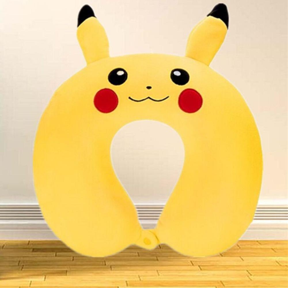 Cestovní polštář, polštář na krk, opěrka brady a krku, roztomilý kreslený cestovní polštář na krk pro chlapce a dívky, cestovní doplňky do letadla, auta, polohovací