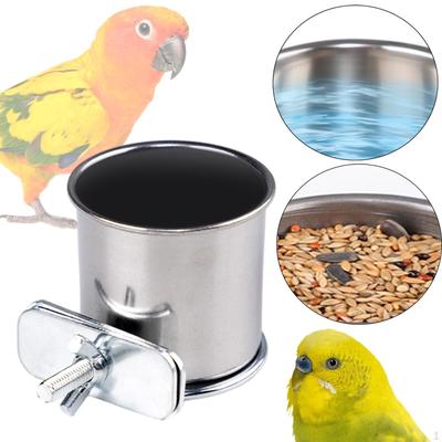Bird Feeder, Cup, Chicken Coop, Removable Cage, Feeder for Parrots, Lovebirds, Parakeets,