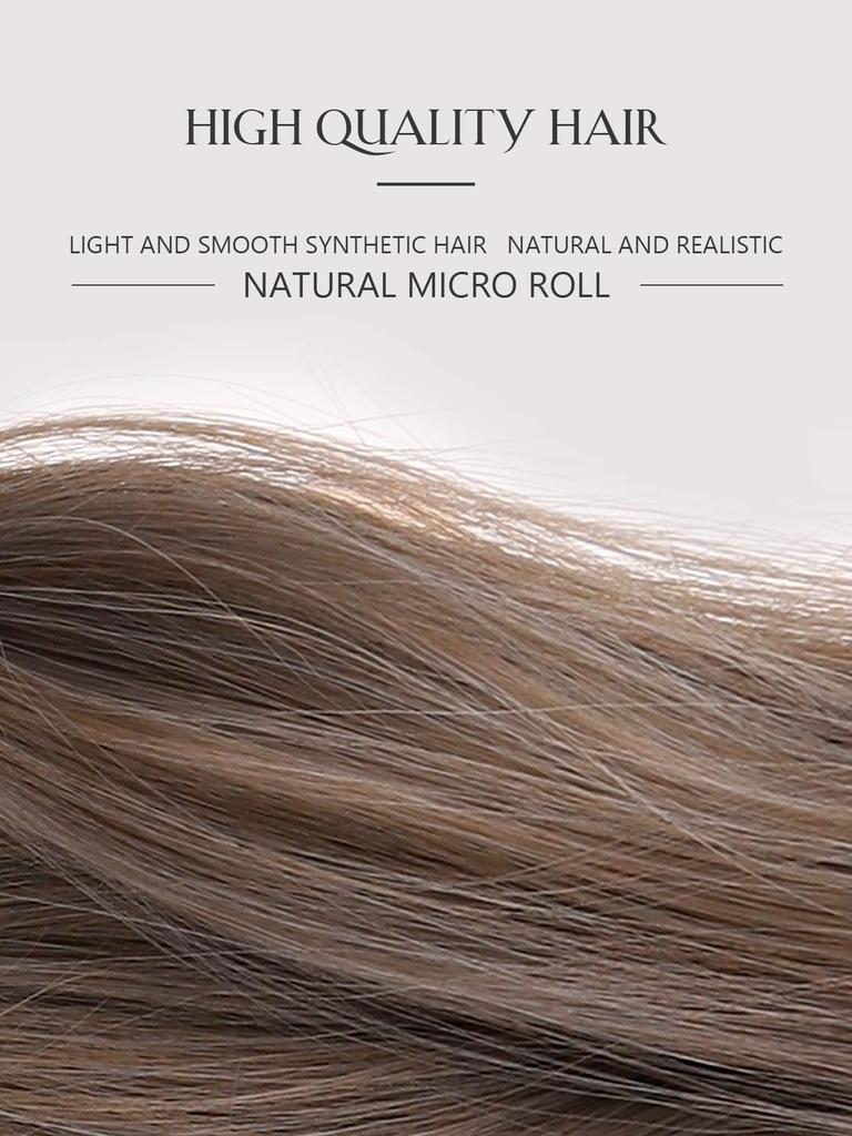 Lolita Long Straight Blue Wood Grey Hairband Synthetic Wig
