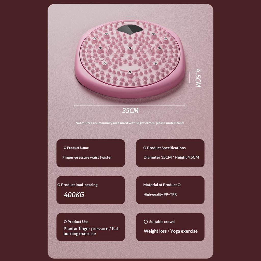Waist Twisting Disc Type-C Charging Magnetic Acupressure Mat Non Slip Intelligent Counting Twist Machine for Body Shaping Device