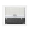 14x11.2in RV Exit Window Rounded Double Layered UV Protection Push Out Emergency Windows with Curtain for RVs Campers