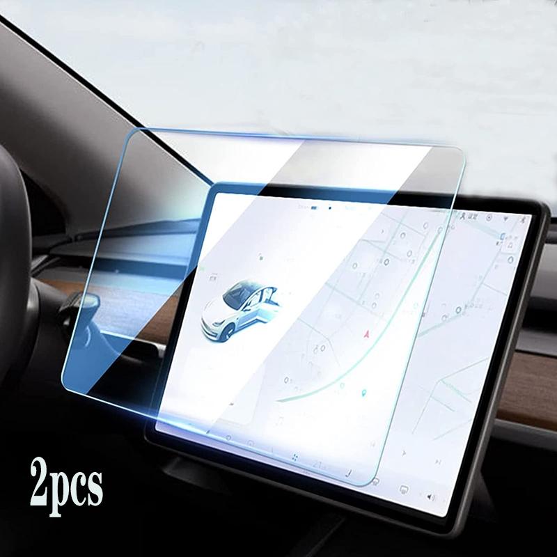 15 Inch Touch Screen Protector For Tesla Model 3 Y Center Control Screen Glass Film Tempered Glass Definition Anti Fingerprint