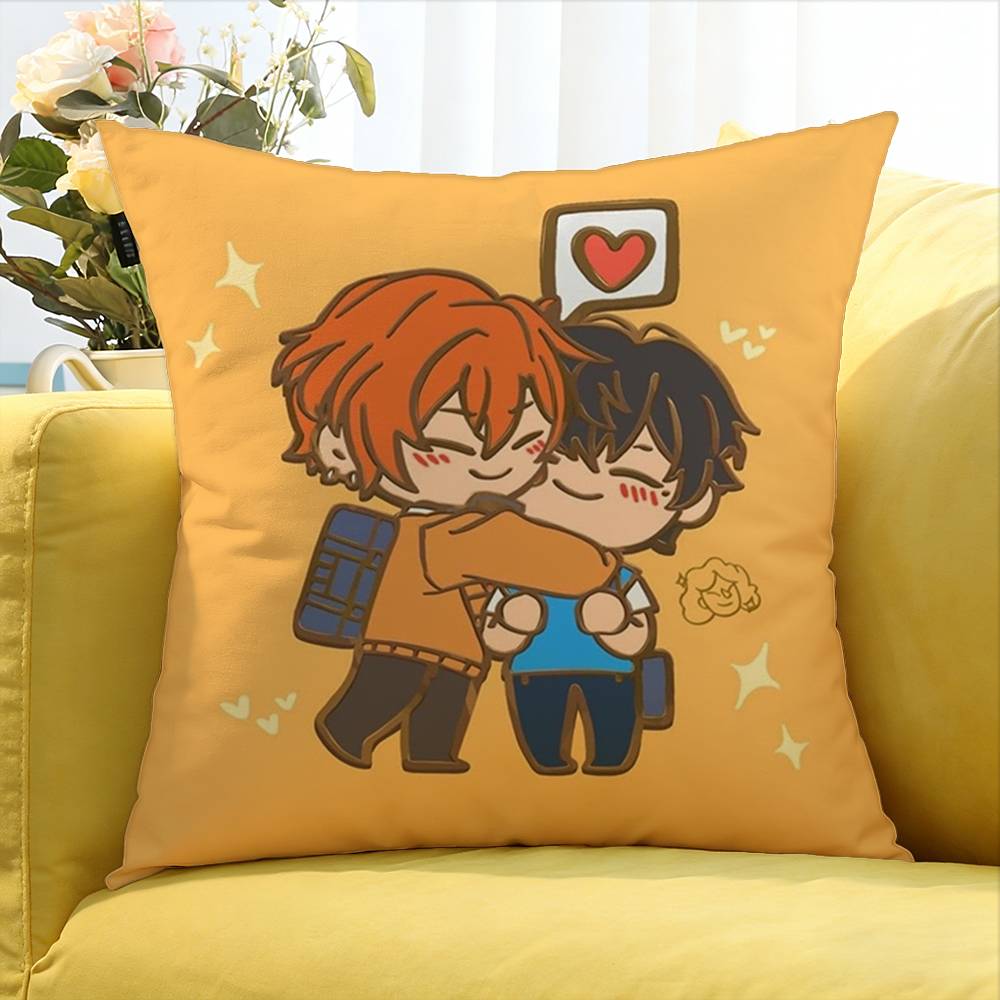 Sasaki to Miyano BL World Various Sizes Square Pillow Case For Car Home Bedchamber Decor