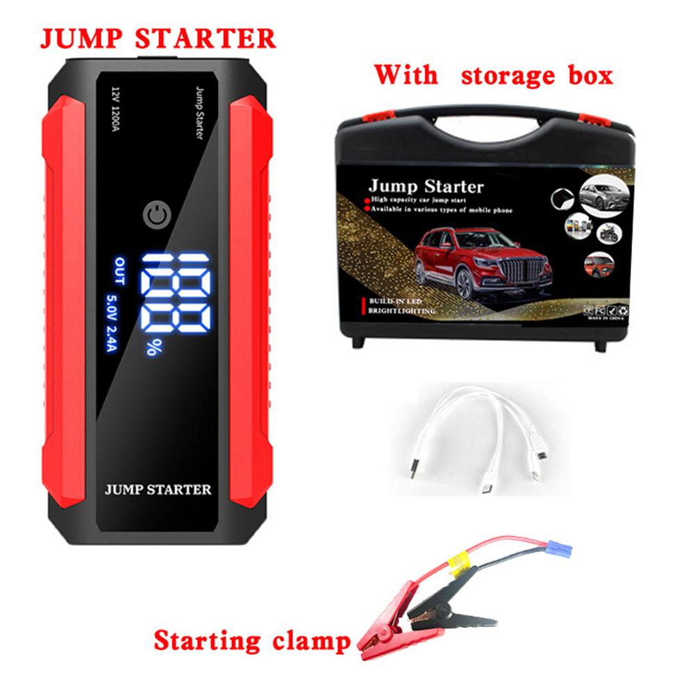 Car Emergency Booster Starter LED Flashlight 30000mAh Car Jump Starter Battery Power Bank 12V Auto Starting Device Petrol Diesel