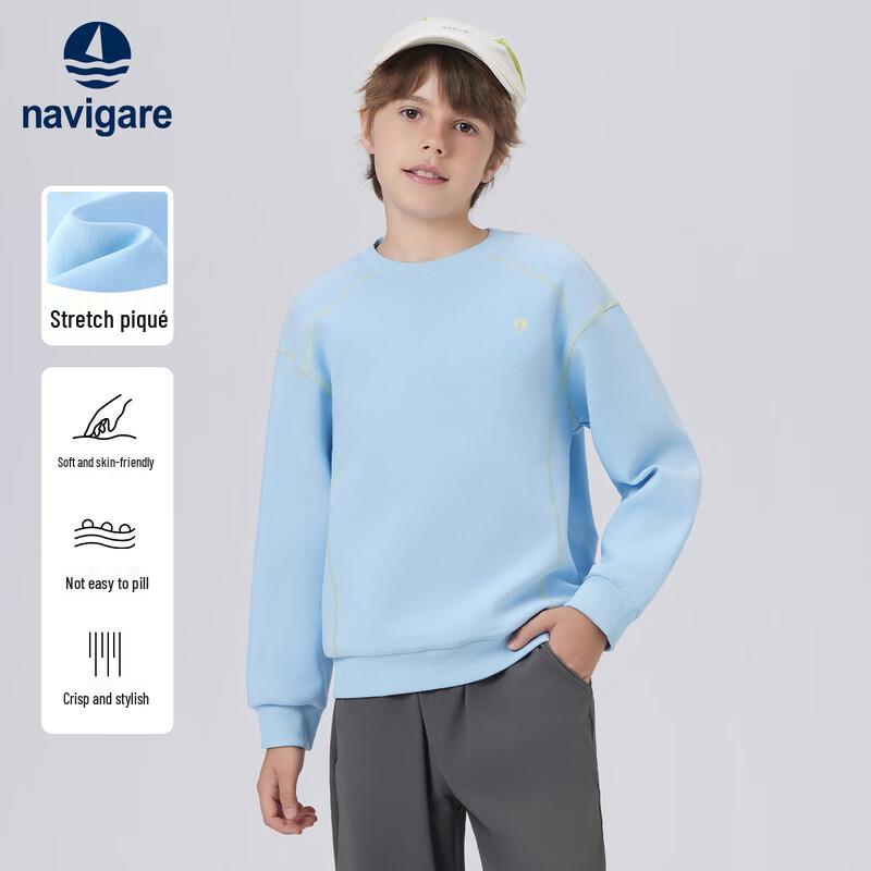 Navigare Kids' Crewneck Long-Sleeve Sweatshirt