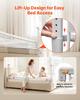 Toddler Bed Rail, Kids Beds Guard Rail with Reinforced Iron Pipe and Oxford Cloth, Adjustable Height Bed Side Railing, Portable Guard Bumper Barrier