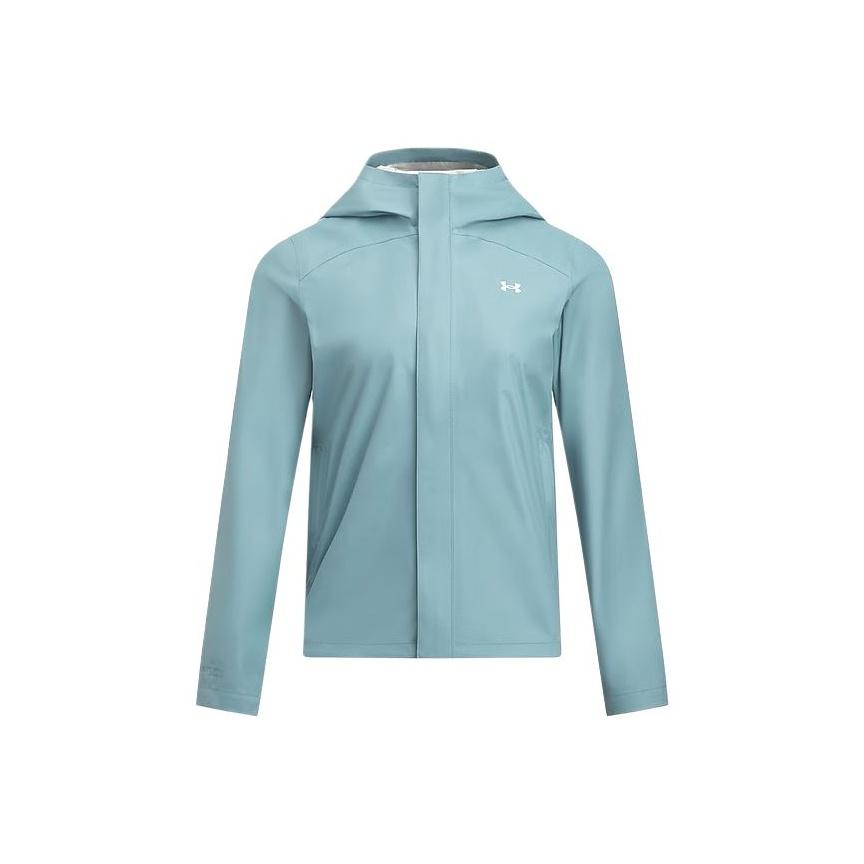Under Armour Solid Color Hooded Zip-Up Long Sleeve Jacket Women Jackets 1374645-418