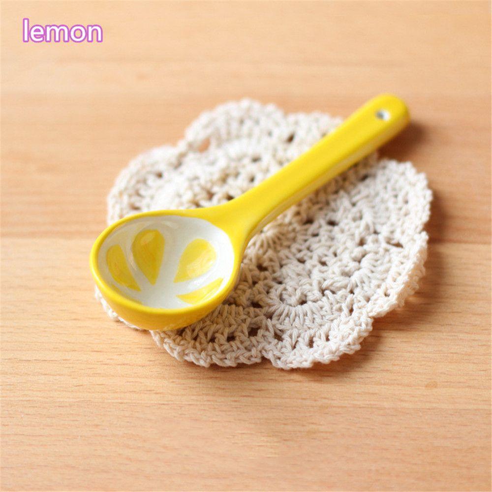 Cute Dessert Spoons Coffee Spoons Fruit Shape Teaspoons Cartoon Spoon
