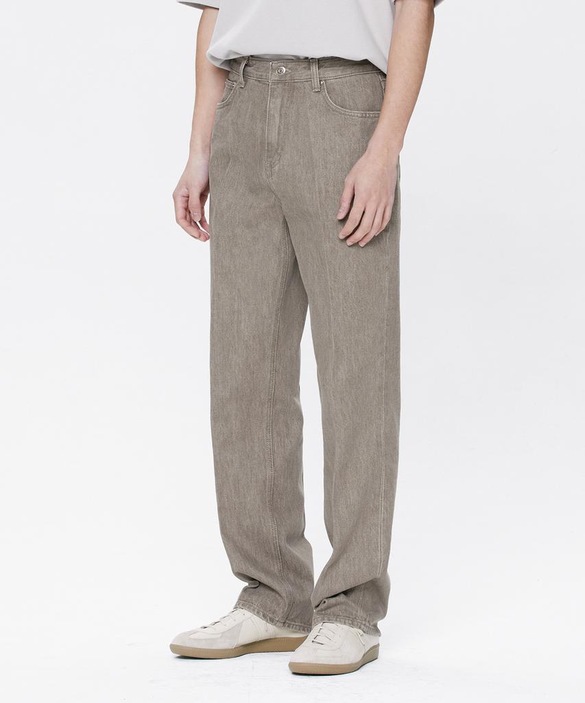 Beulaendideu 605 Hard Twist Denim Mocha Brown Jeans [Relax Straight]