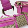 Used GUCCI Handbag 141471 GG canvas/leather Purple beige mini