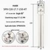 45° CNC Insertable Inner/Outer Chamfer Tool with Up/Down Back-Reaming Holder