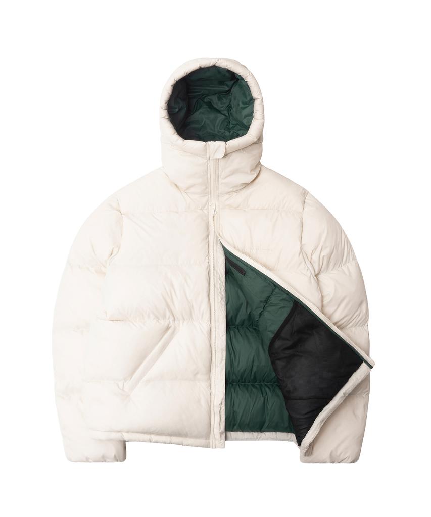 Qt8 Garments Rg Duck Down Heavyweight Hoodie Jacket (Cream)