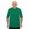 Mens Alzheimer Care T-Shirt Open Back Overlap Short Sleeve Lapel Zipper Neck Adaptive Top