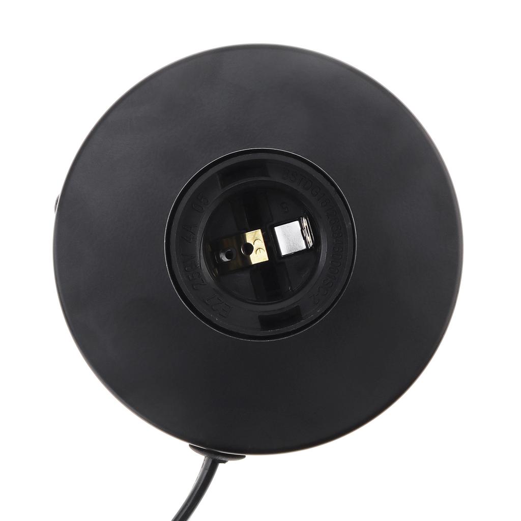 Polished Metal Desktop Lamp Base E26 E27 Bulb Holder Heavy Duty On Off Switch Replacement Secure Fit