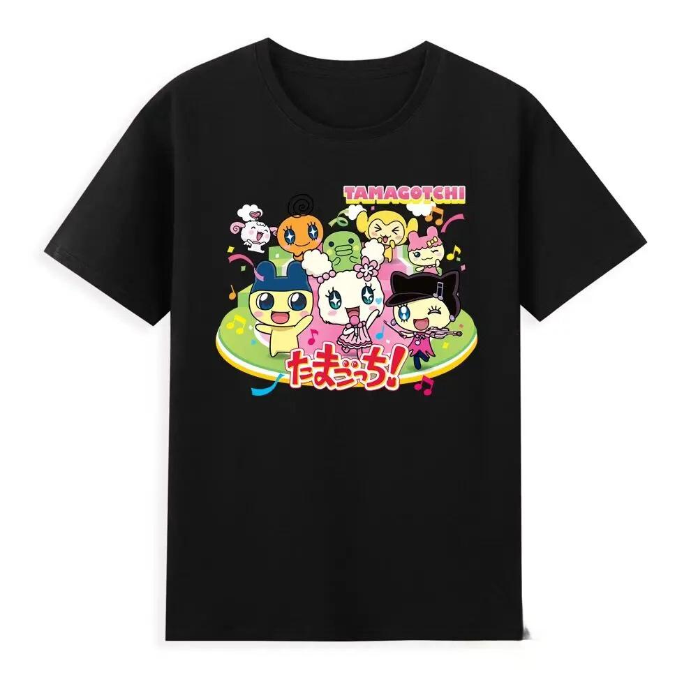 Japanisches Tamagotchi T-Shirt Damen Grafik T-Shirt Niedliches Cartoon Harajuku T-Shirt Y2K Kleidung Grafik T-Shirts Sommer Streetwear