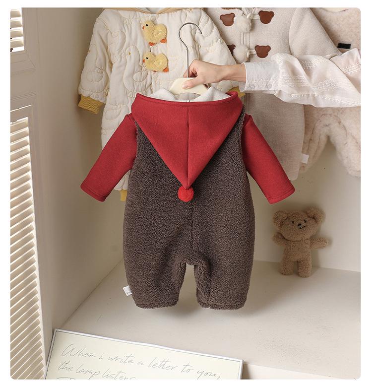 Winter Baby Two-Piece Set: Cute Newborn Girl Romper & Stylish Outwear