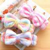 Schleife Mädchen waschen Haarband Bad Gesicht Stirnband Make-up Dusche elastisches Band