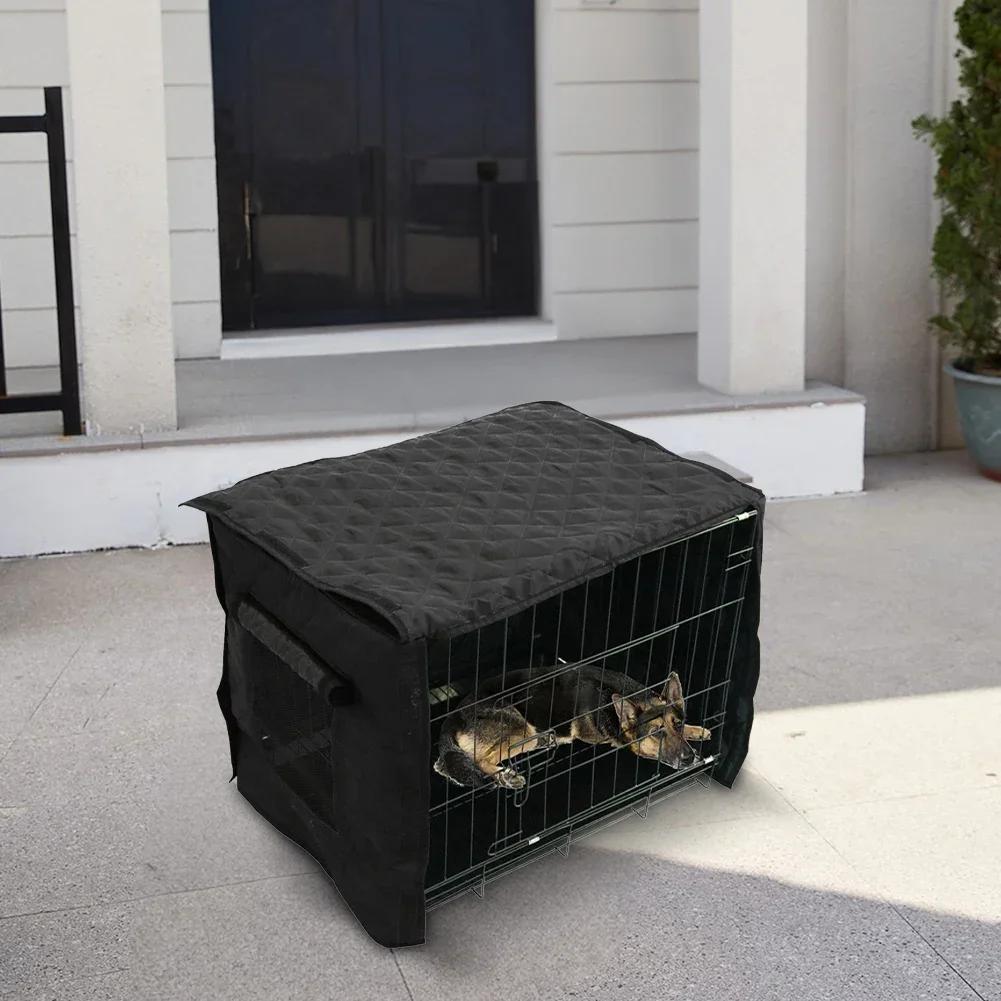 1PC Pet Dog Crate Cover 36inch, 42inch And 48inch Heavy-Duty, Water-Resistant Fabric For Indoor Use Dust Covers Waterproof
