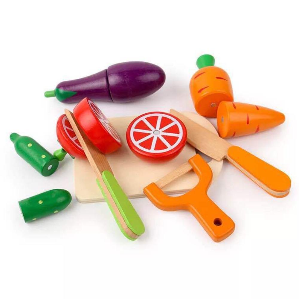 

Children s cut music toys boys and girls play house cut fruits and vegetables wood magnetic building block kitchen fruit and vegetable set