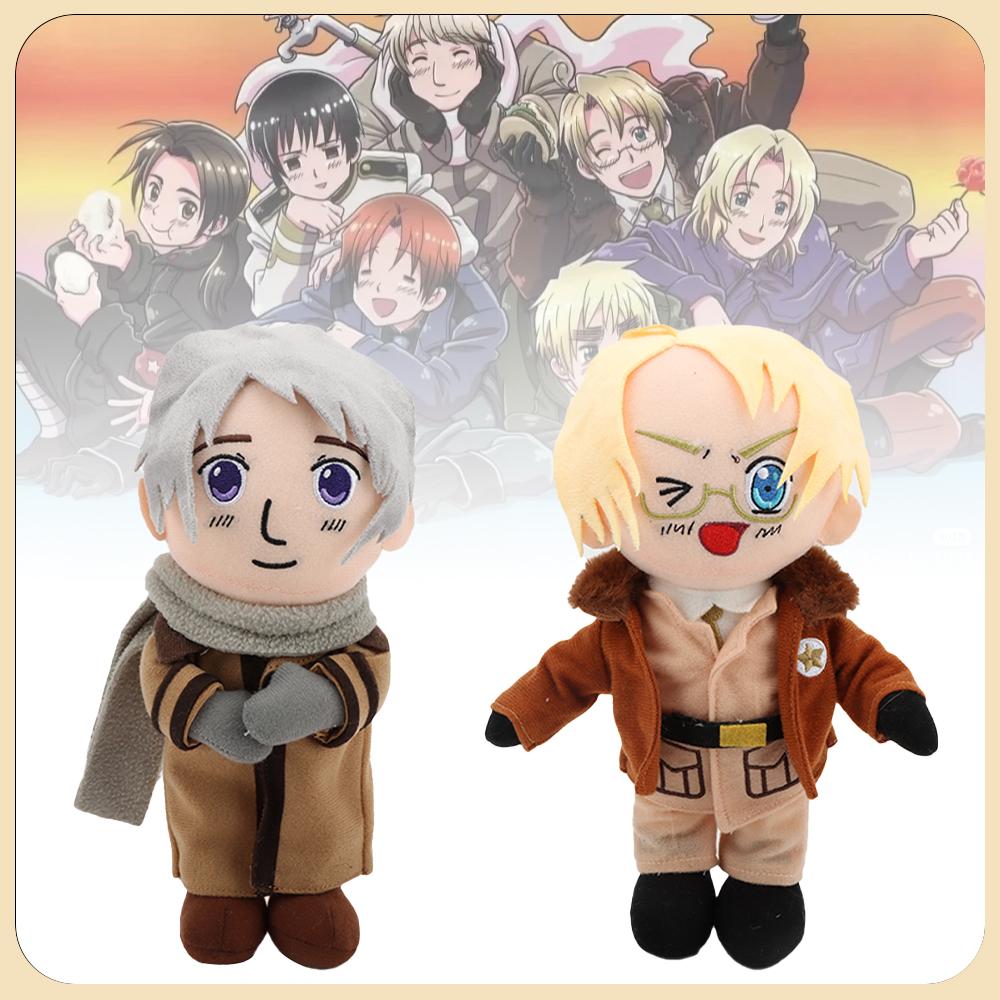 26cm Peluche Hetalia Russia Bambole Hetalia Ivan Braginsky Hetalia Potenze dell'Asse America Peluche Giocattoli Animali di Peluche del Film Regali per Fan