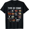 Herren- und Damen-T-Shirts NEU LIMITIERTE Rinderrassen Shirt Landwirt T-Shirt Kostüm Kuh T-Shirt S-3XL