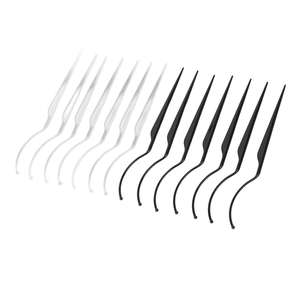 14PCS False Eyelashes Display Stick Washable False Eyelash Extension Holder Supplies White Black