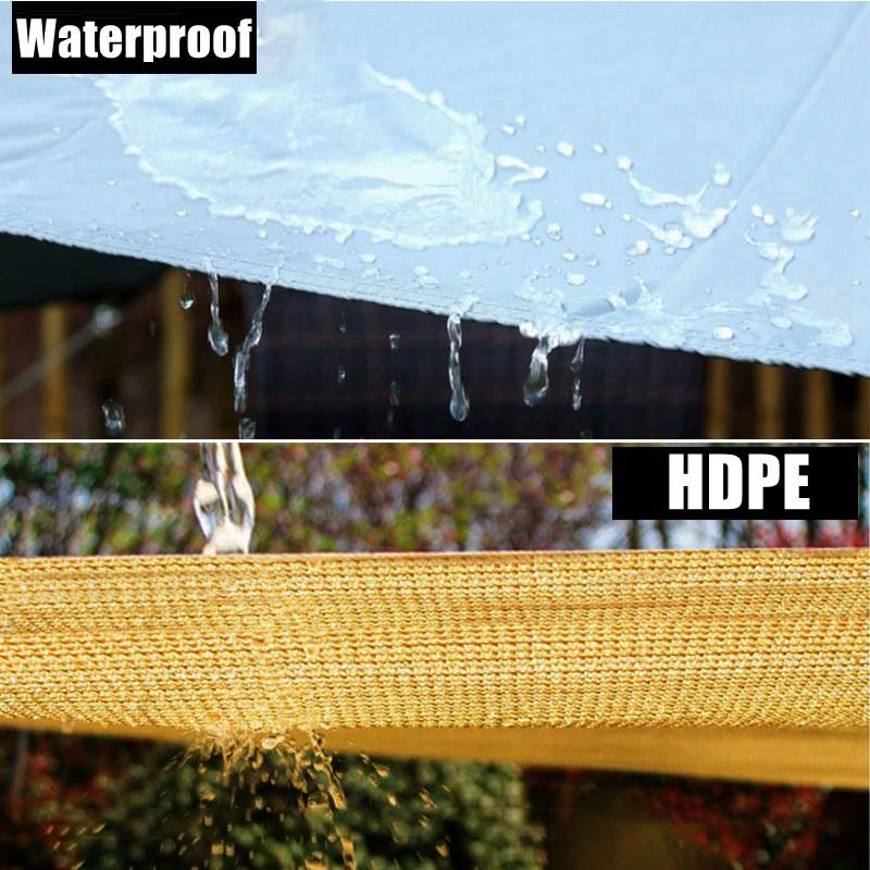Width 2m Rainproof And HDPE Wave Telescopic Sail Garden Retractable Awning Sun Shade Screen Balconoy Shed With 15mm Steel Pipe