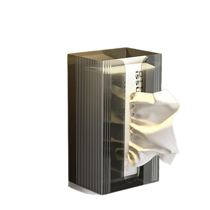 Wall-Mounted Tissue Box for Bathroom, Kitchen & Toilet - Upside-Down Tissue and Face Towel Dispenser