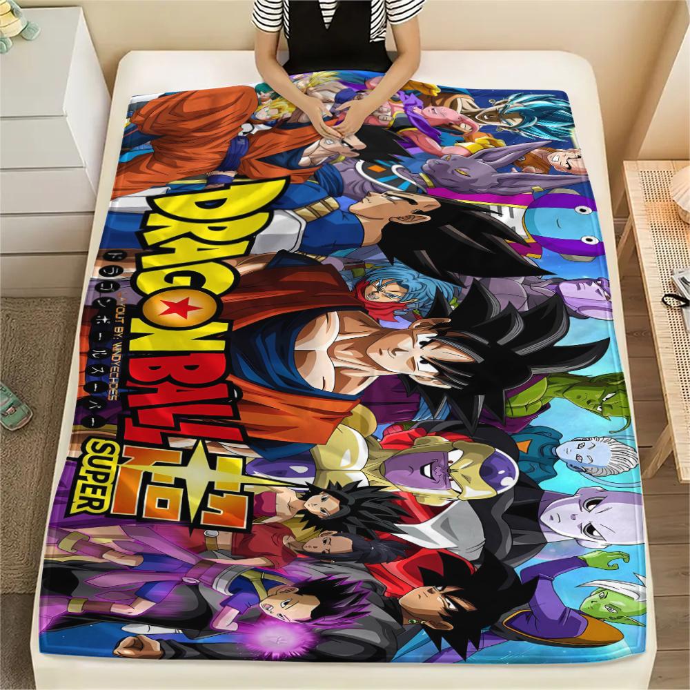 Dragon Ball characters Print Flannel Blanket,High quality Comfortable for All Seasons,Home Decor,Warmth and Comfort,Perfect for Christmas Gifts