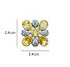 Citrine Flower Pendant: 925 Sterling Silver Jewelry