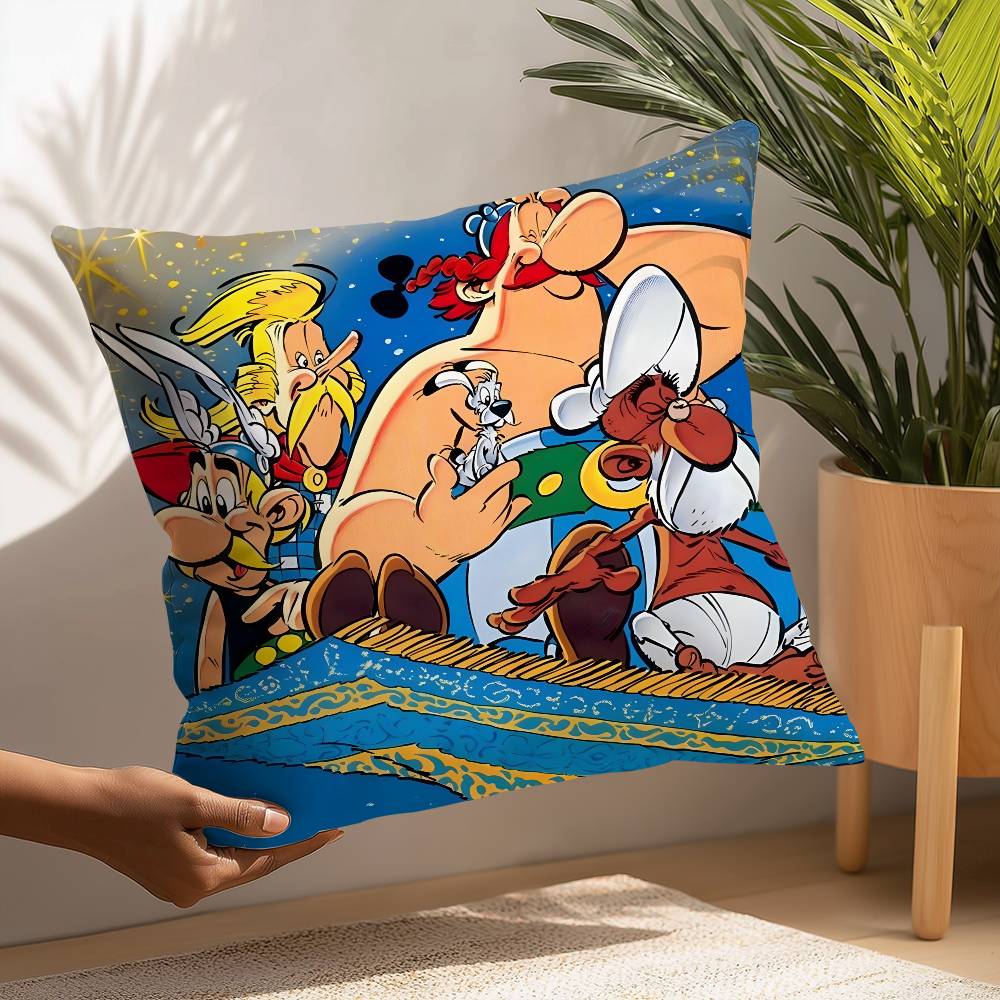 Adventure Comic A-Asterix O-Obelix Pillow Case Plush Fabric Soft  Pillowcase Double Sided Print Cushion Cover Household Gifts