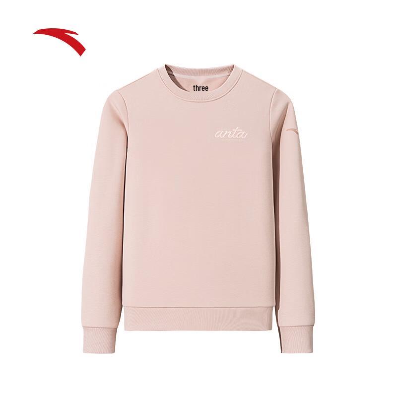 Anta Women s Fleece-Lined Round Neck Pullover Sweatshirt M