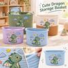 Dinosaur Embroidered Cotton Rope Storage Basket
