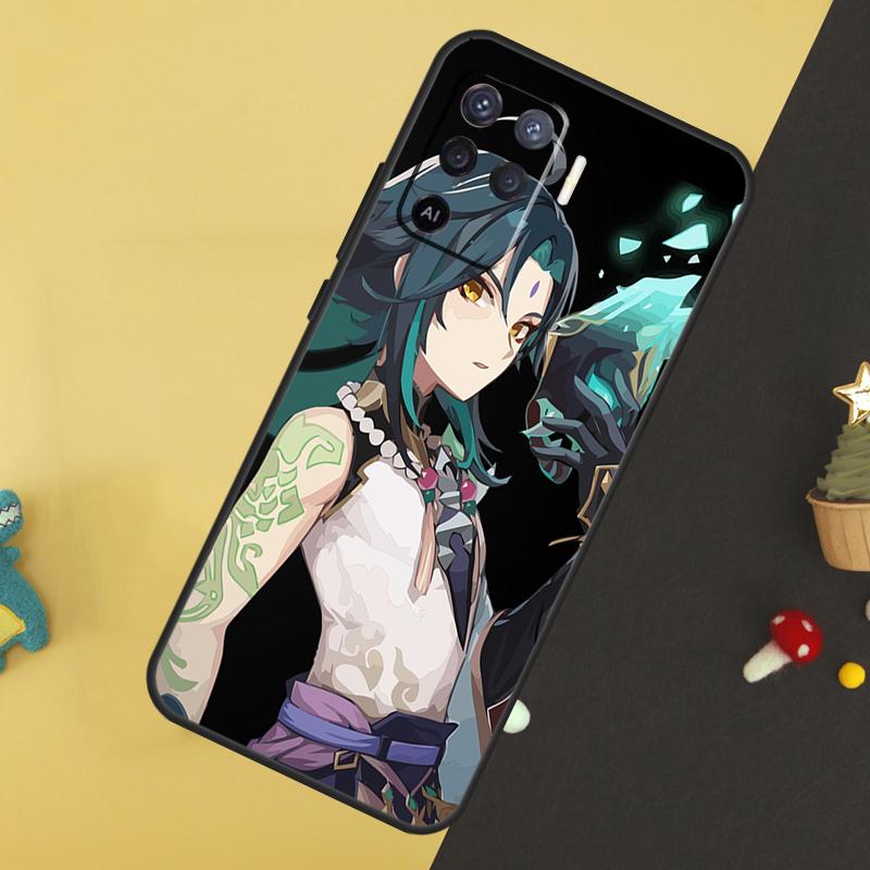 Genshin Impact Xiao Case For Oppo A60 A80 A40 A15 A16 A17 A57 A94 A74 A54 A76 A96 A18 A38 A58 A78 A98 A5 A6 Pro