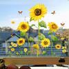 Double Sided Butterfly Sunflower Window Clings Static Sun Catcher Rainbow Window Decals for Home Office Glass Decor