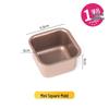 ZISIZ Mini Square Bread & Pound Cake Baking Molds