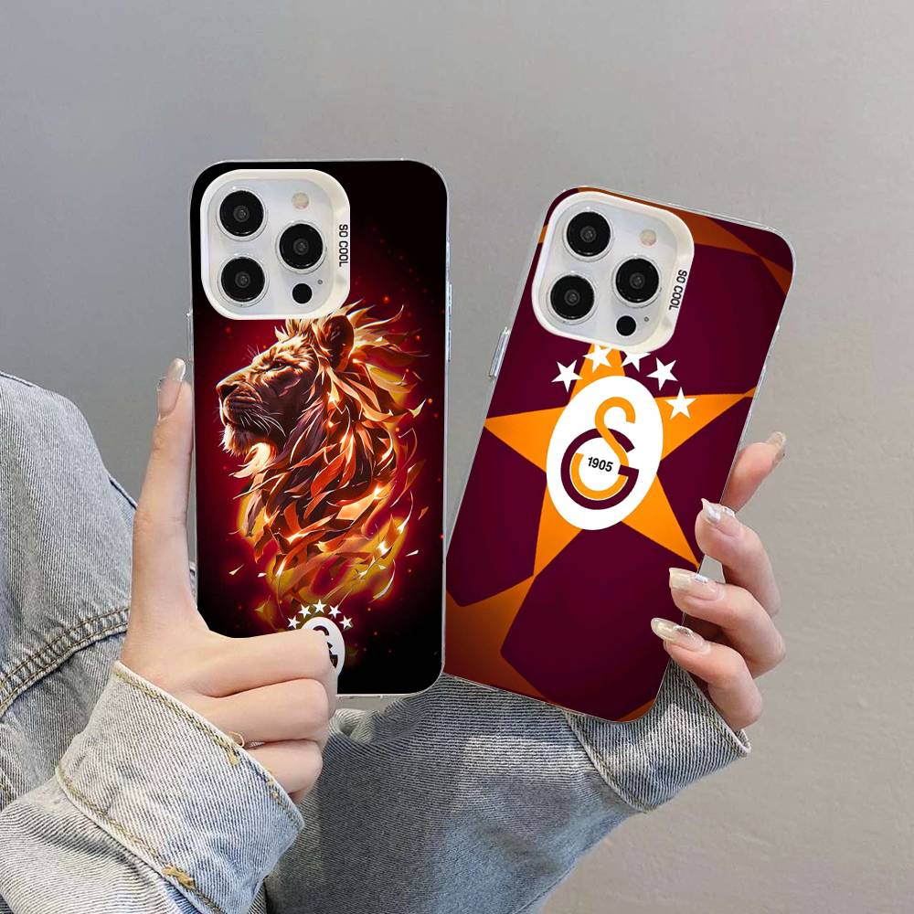 Football Team Galatasaray Color Phone Case For IPhone 17 16 15 14 13 12 11 Pro Max Plus Pro Shell