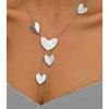 Versatile Women's Long Necklace Trendy Temperament Jewelry Disc Hollow Geometric Chain Iron Safety
