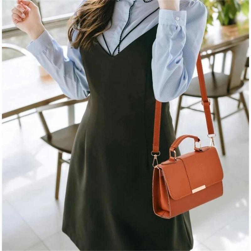 Retro Women Handbag Ladies Crossbody Messenger Bags High Quality PU Leather Female Flap Shoulder Bag